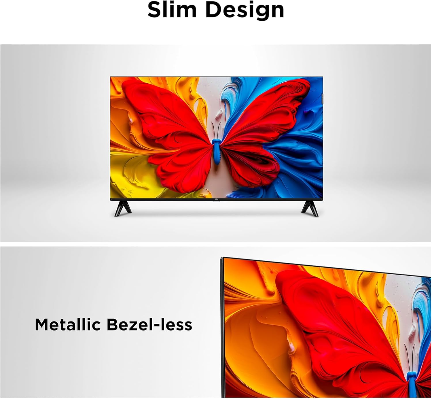 TCL 43" Inch QLED FRAMELESS-BLUETOOTH TV,FUL HD-Smart & Digital ANDROID/GOOGLE TELEVISION,DOLBY AUDIO-NETFLIX-YOUTUBE-2026 MODEL+4 FREE GIFTS