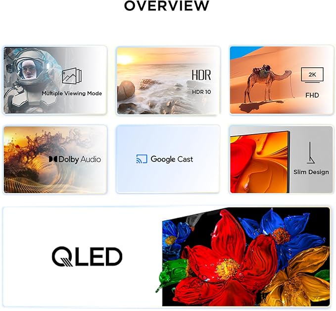 TCL 43S5K- 43" inch,QLED BLUETOOTH TV,FHD,Google TV,Android OS,Netflix,Youtube+1YEAR WARRANTY+FREE GIFTS