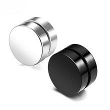 Simplism Cuffs & Wraps Round Man Fashion Korean version of magnet without ear holes, titanium steel ear clips, punk earrings, Magnetic earrings