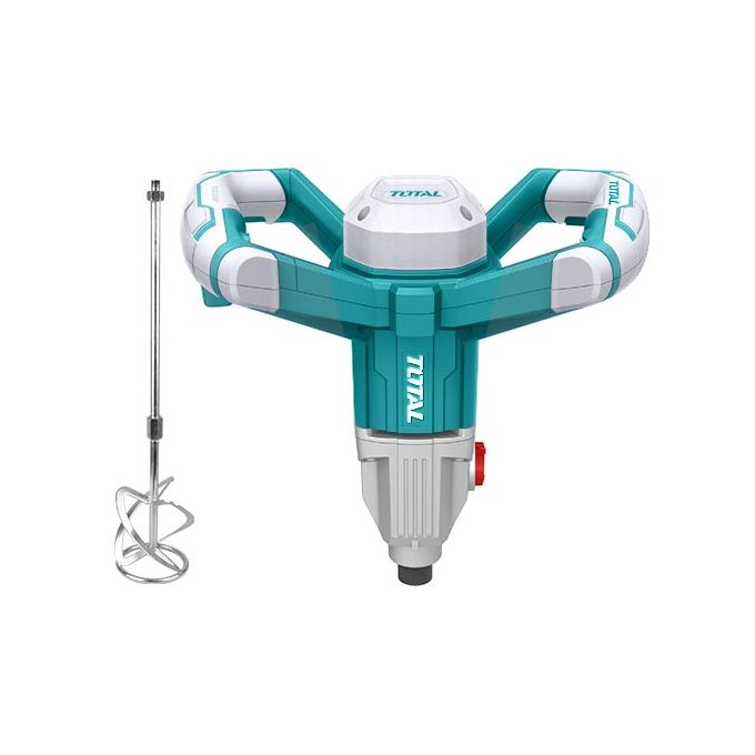 TOTAL 1400W Heavy duty Mixer/Mixing Paddle For Paint, Plaster, Cement, Concrete and Mortar with M14 Stirring Tool Mount