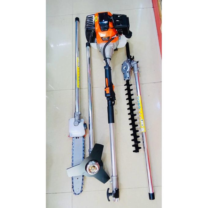 Dera Heavy duty 4 in 1 Garden Hedge Trimmer Combo,PETROL Powered Long Reach Pole Saw Grass String Trimmer Brush Tree Cutter Pruner Multi Functional Garden Trimming Tools