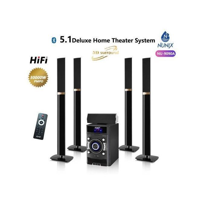 Nunix 9090a Deluxe Home Theatre System 5.1 Inch