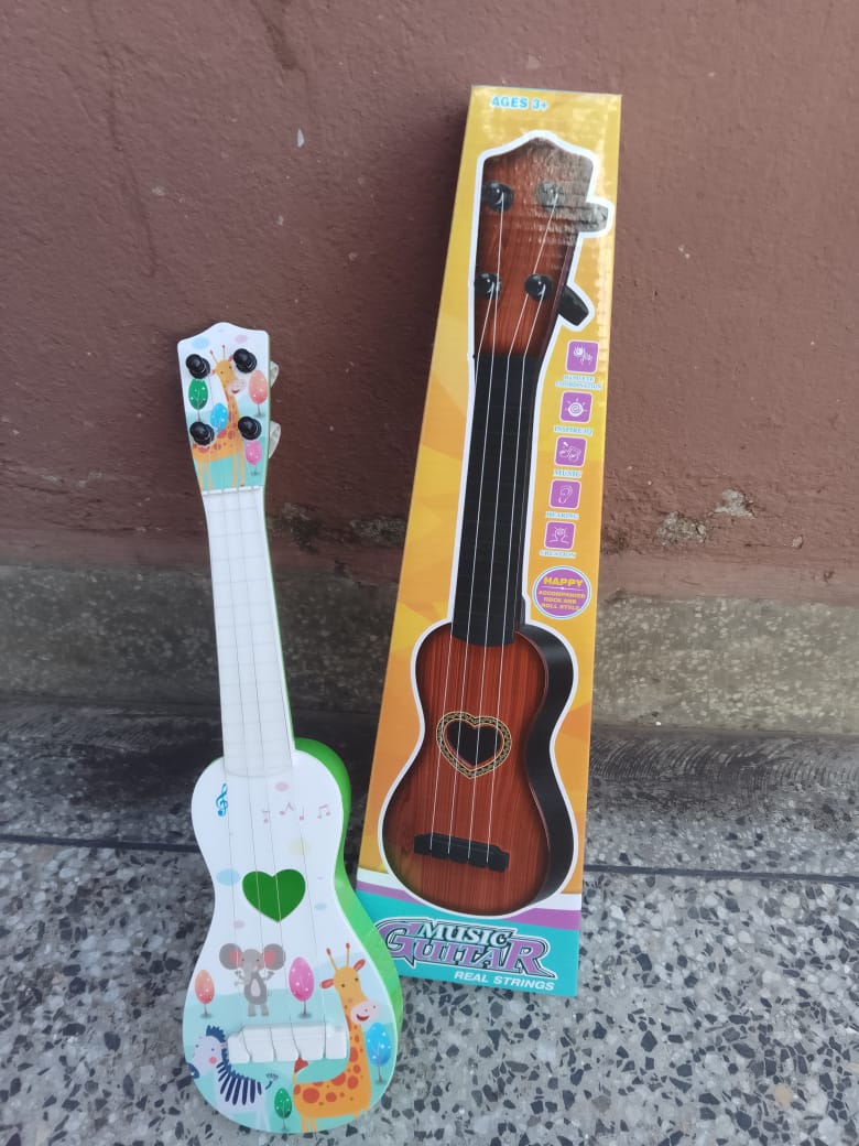 Kids Creative  4 Nylon Strings Guitar Great for kids to get exposure to guitar, help them know about the instruments composition, rhythm, strumming and more