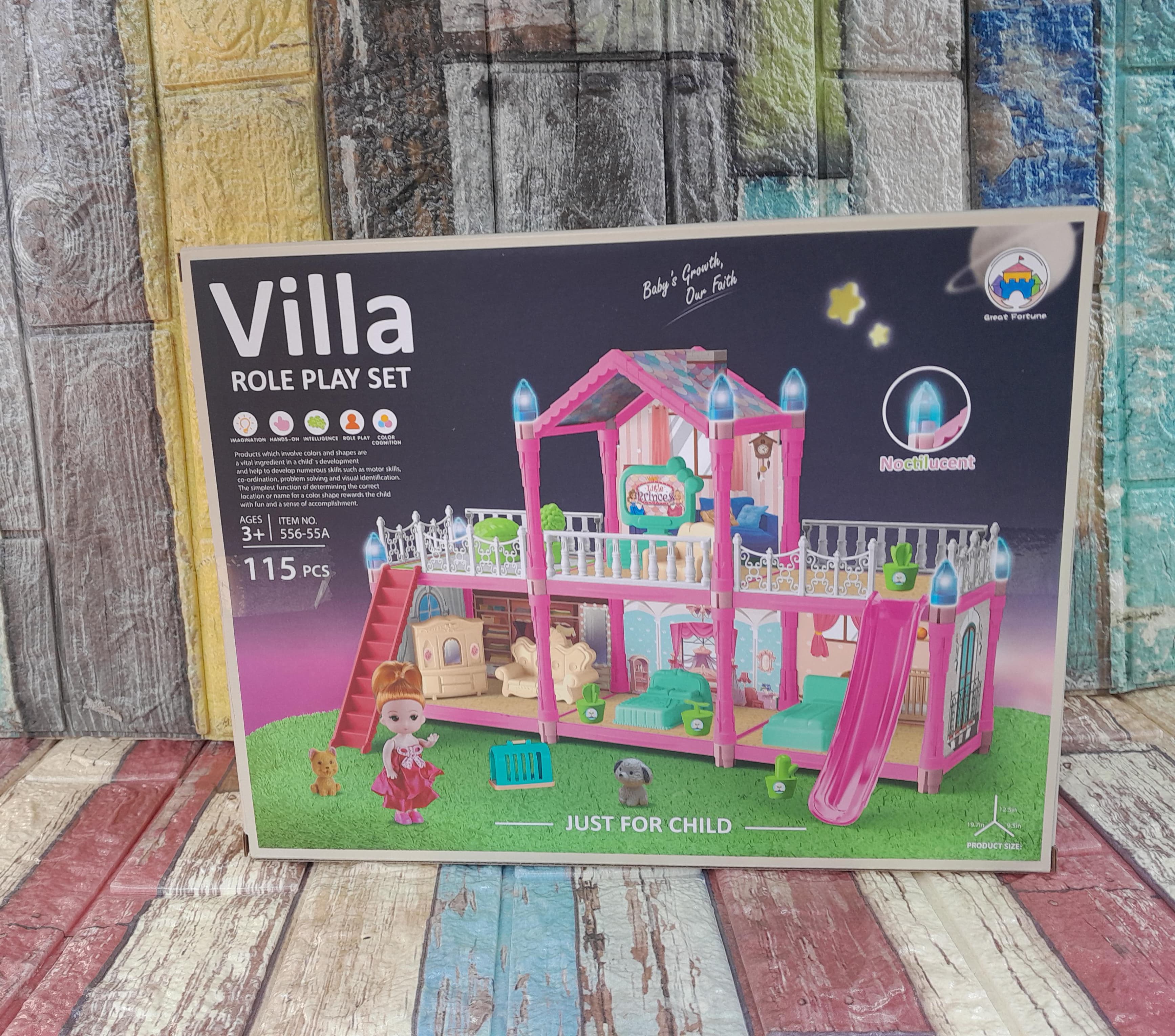🪄 *Villa doll house*
Spark creativity and imaginative play with our 115-piece Mini Villa Role Play Dollhouse, the perfect setting for your child's enchanting stories and adventures💯✅
🔖