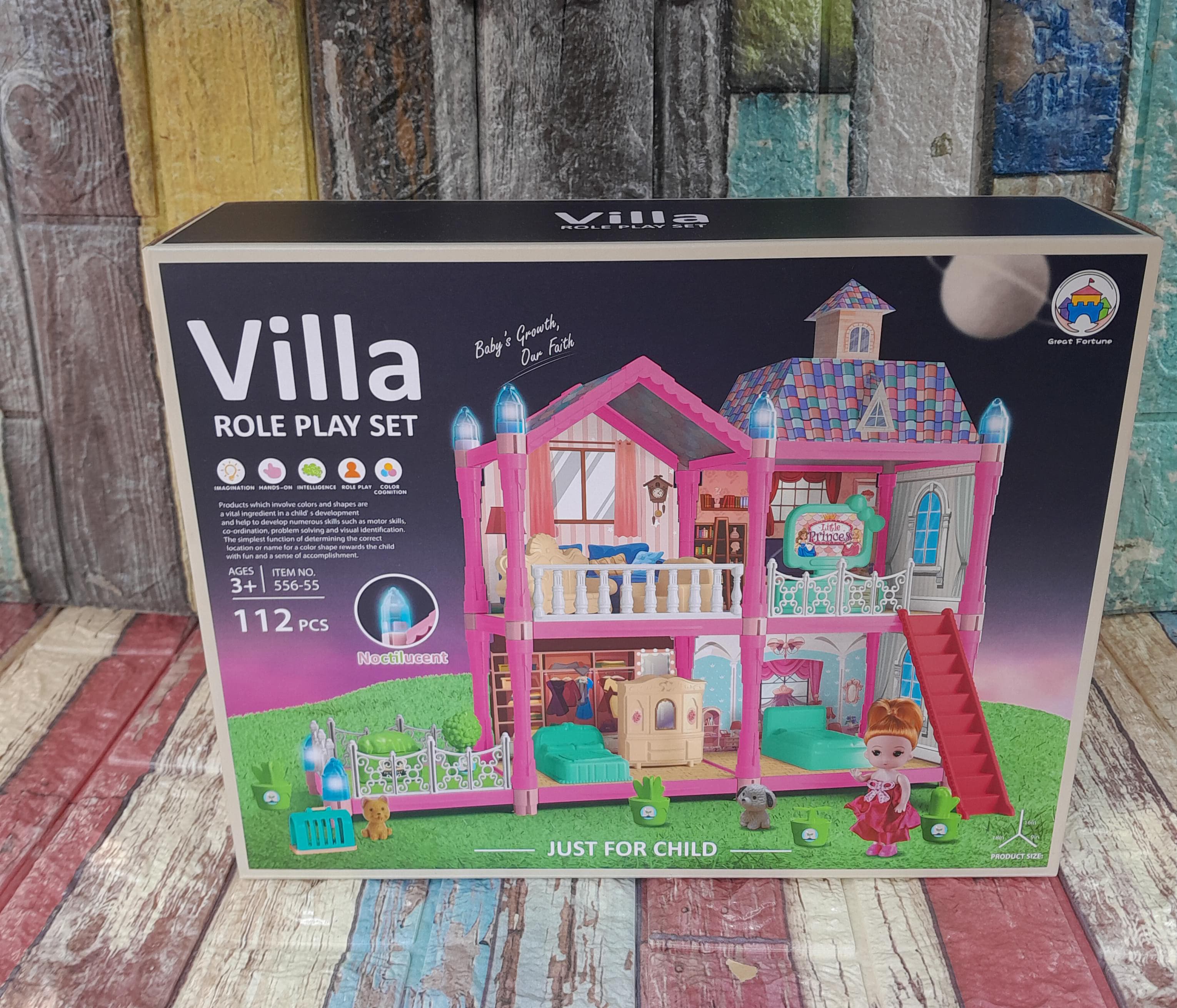 🪄 *Villa doll house*
Spark creativity and imaginative play with our 115-piece Mini Villa Role Play Dollhouse, the perfect setting for your child's enchanting stories and adventures💯✅
🔖