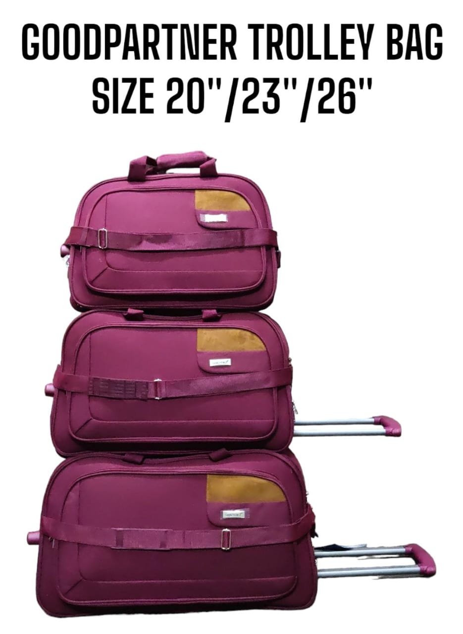 DISCOUNTED OFFER GOODPARTNER trolley bagfor convenient movement. It is large and spacious enough for your belongings. Ideal for business trips or family vacations