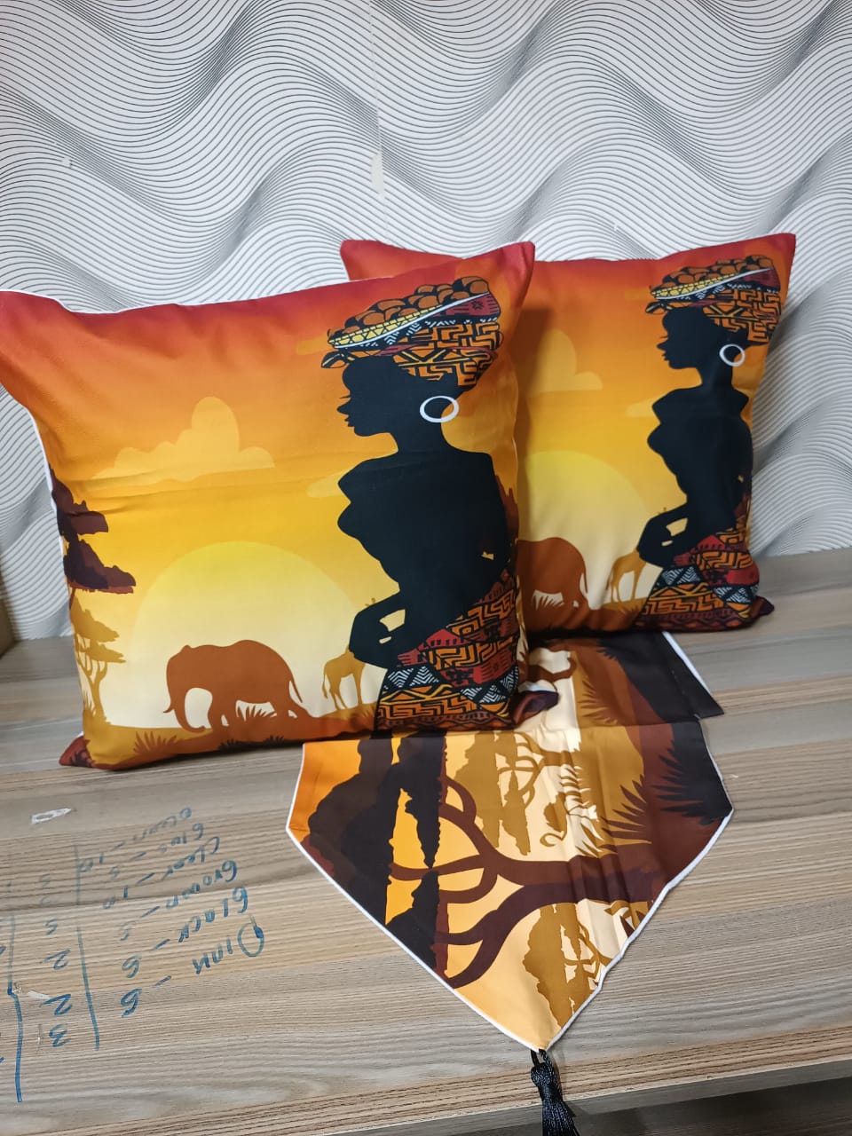 Elegant Bedrunners 1Pc Runner 2Cushion Covers