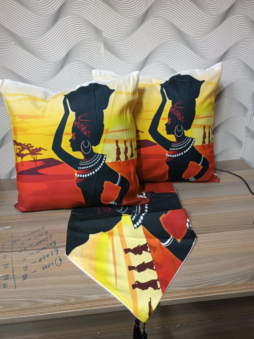 Elegant Bedrunners 1Pc Runner 2Cushion Covers