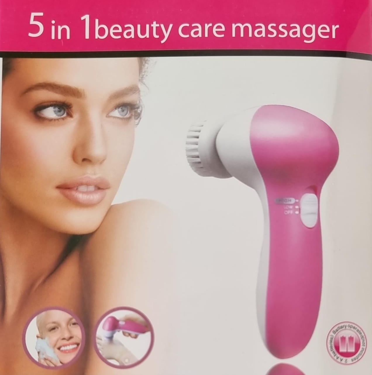 GET YOURS TODAY 😇😇*♦️5in1 beauty care massager now available in 3 colours Multi-function 5 in 1 Deep cleansing, facial cleanser, face spa skin care exfoliating brush, latex sponge, rolling massager,