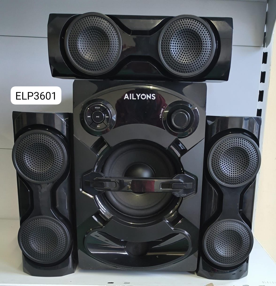 (STAY AHEAD OF THE CURVE)with the  new AILYONS SUBWOOFER SYSTEM AC/DC ELP3601 With Bluetooth connection, FM/AM, USB drive connection and SD card compatible