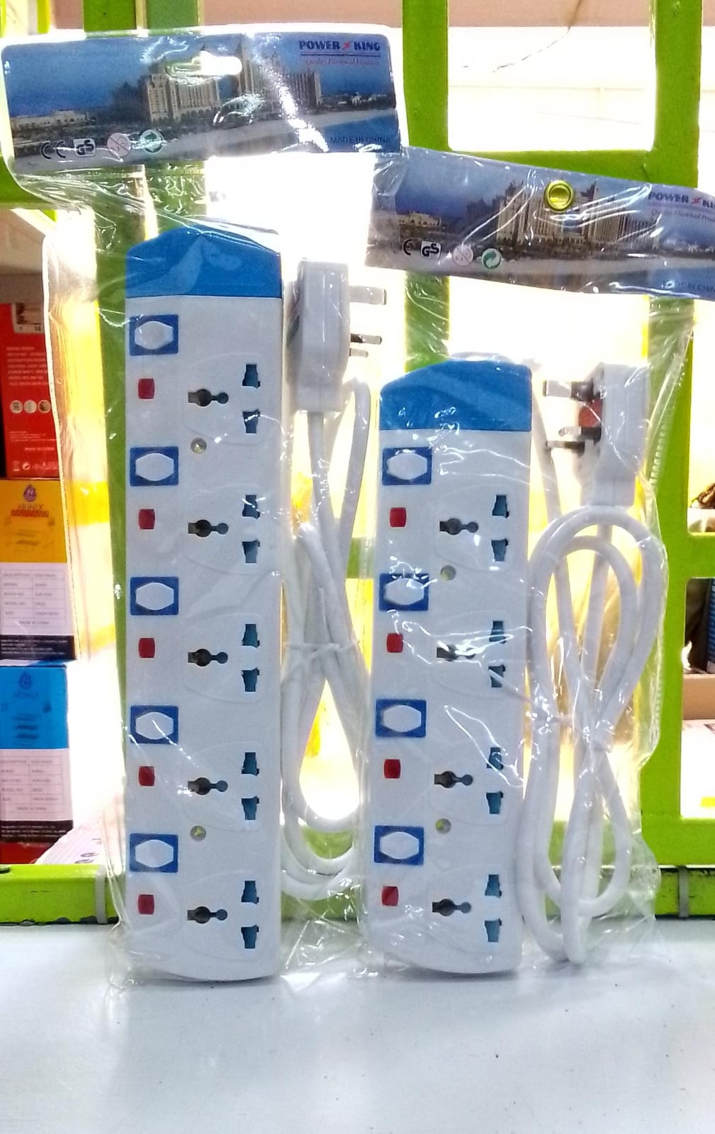 🔥🔥 NEW ARRIVAL 😍Power King ,,Heavy Duty// Power Socket Extension Cable,,superfly. Made of ABS plastic. Has a neon fuse. Has got LED light to help in indicating when the cable is on&off