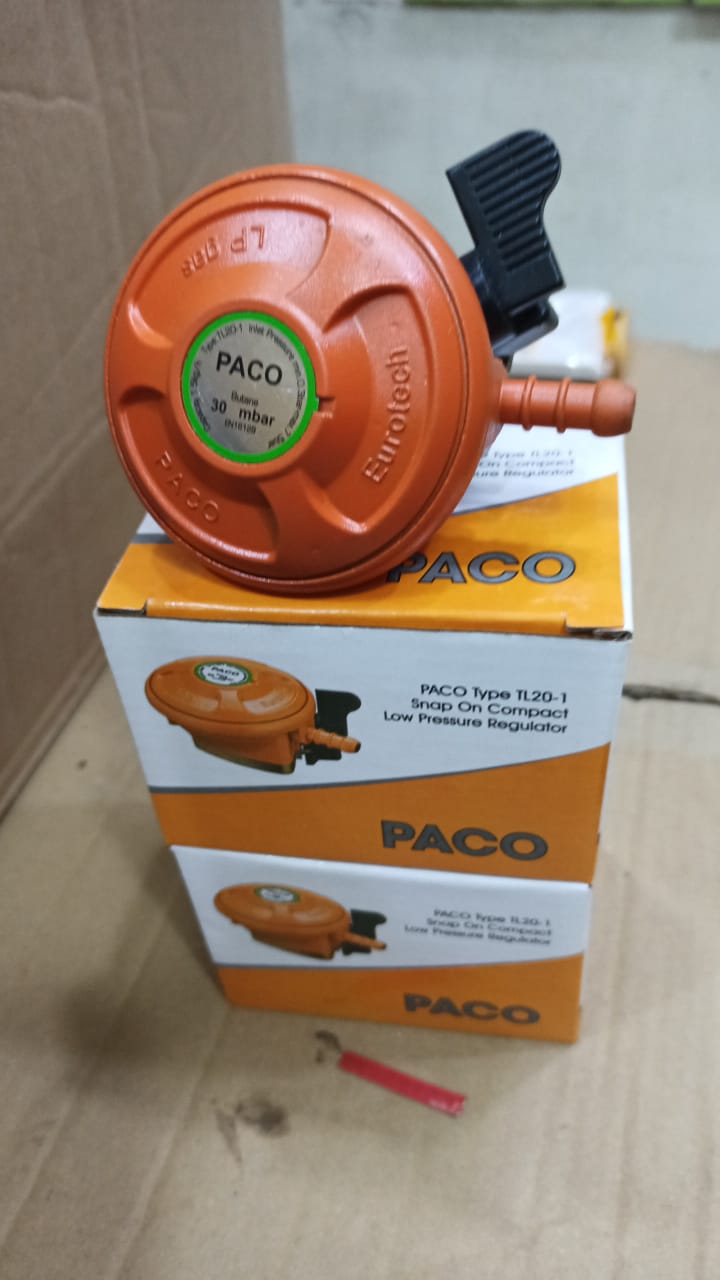🎉 DISCOVER THE BEST DEALS 🥳13 KG PACO LOW PRESSURE GAS REGULATOR.It's mainly used to reduce the pressure of the incoming gas to a consistent, low pressure which is safer and more suitable for variou