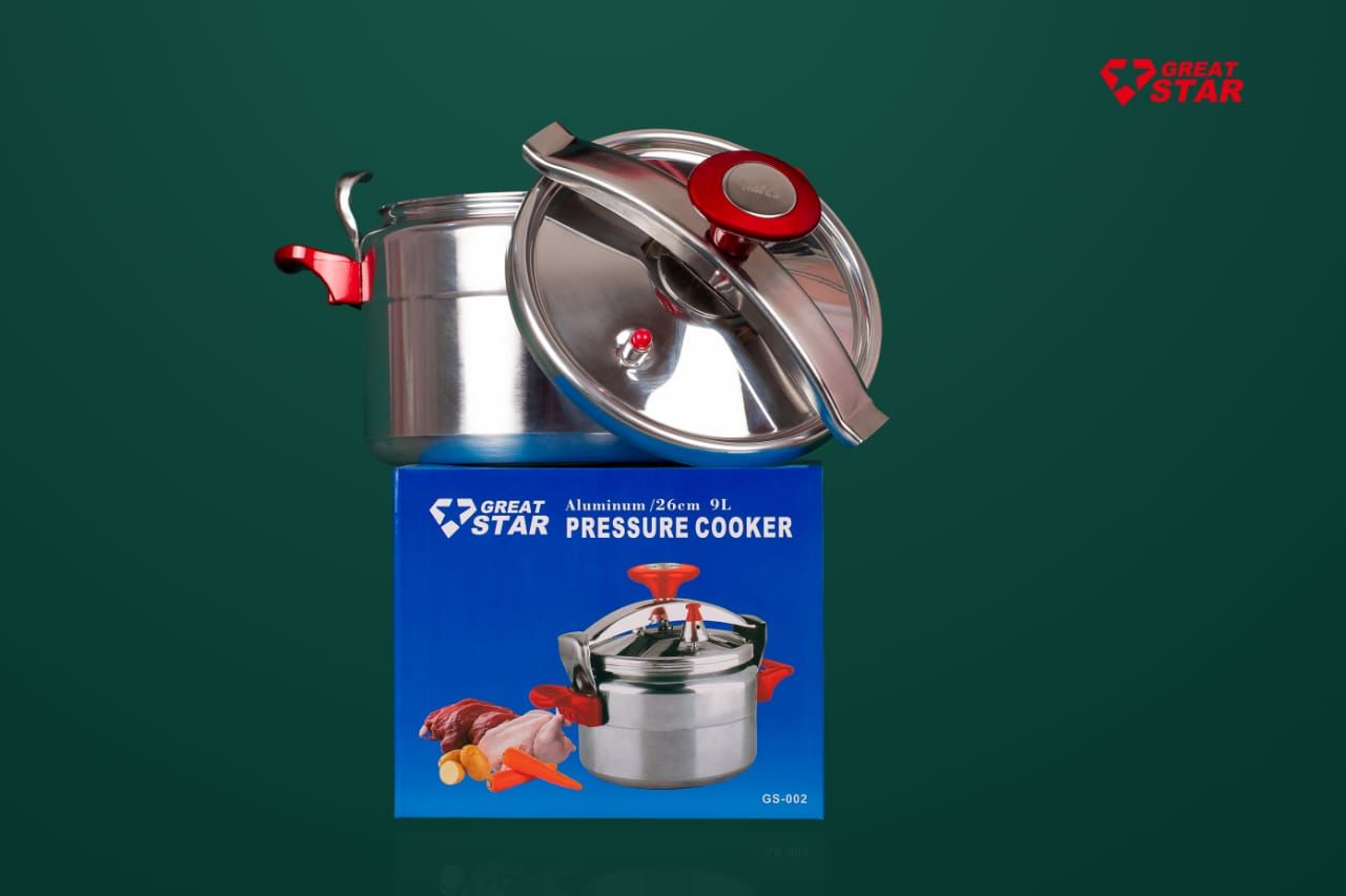 🍲 Greatstar Pressure Cooker – 5L | 7L | 9L 🍲
Cook smarter, faster, and tastier! The Greatstar Pressure Cooker locks in flavor and nutrients while cutting cooking time in half. Available in 5L, 7L, a