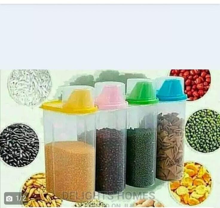 2L Transparent Cereal Container.
 Features Dishwasher  refrigerator, freezer, & microwave safe - BPA free. Clear plastic storage box, perfect for food storage
