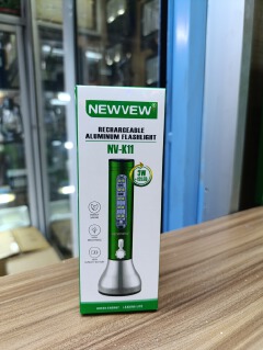 *Rechargeable Aluminium Flashlight Nv-K11*Rechargeable Battery – No need for constant replacements. Strong Aluminium Body – Tough, lightweight, and built to last.