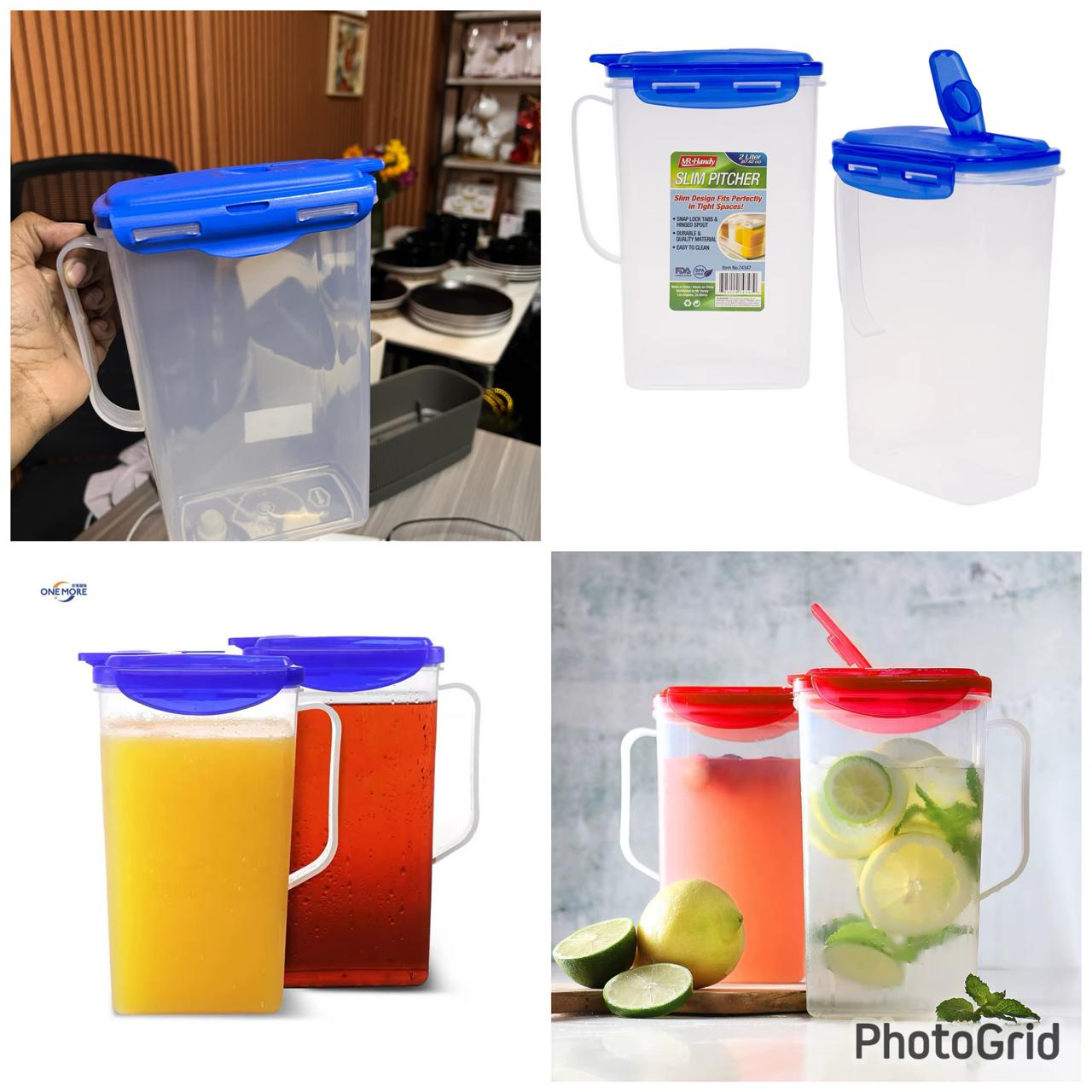 🥤 Fresh & Stylish🥤 MODERN  FRIDGE JUG 2LTR. Keep your drinks cool and your fridge organized with our Modern 2-Litre Fridge Jug, designed for everyday freshness and convenience.