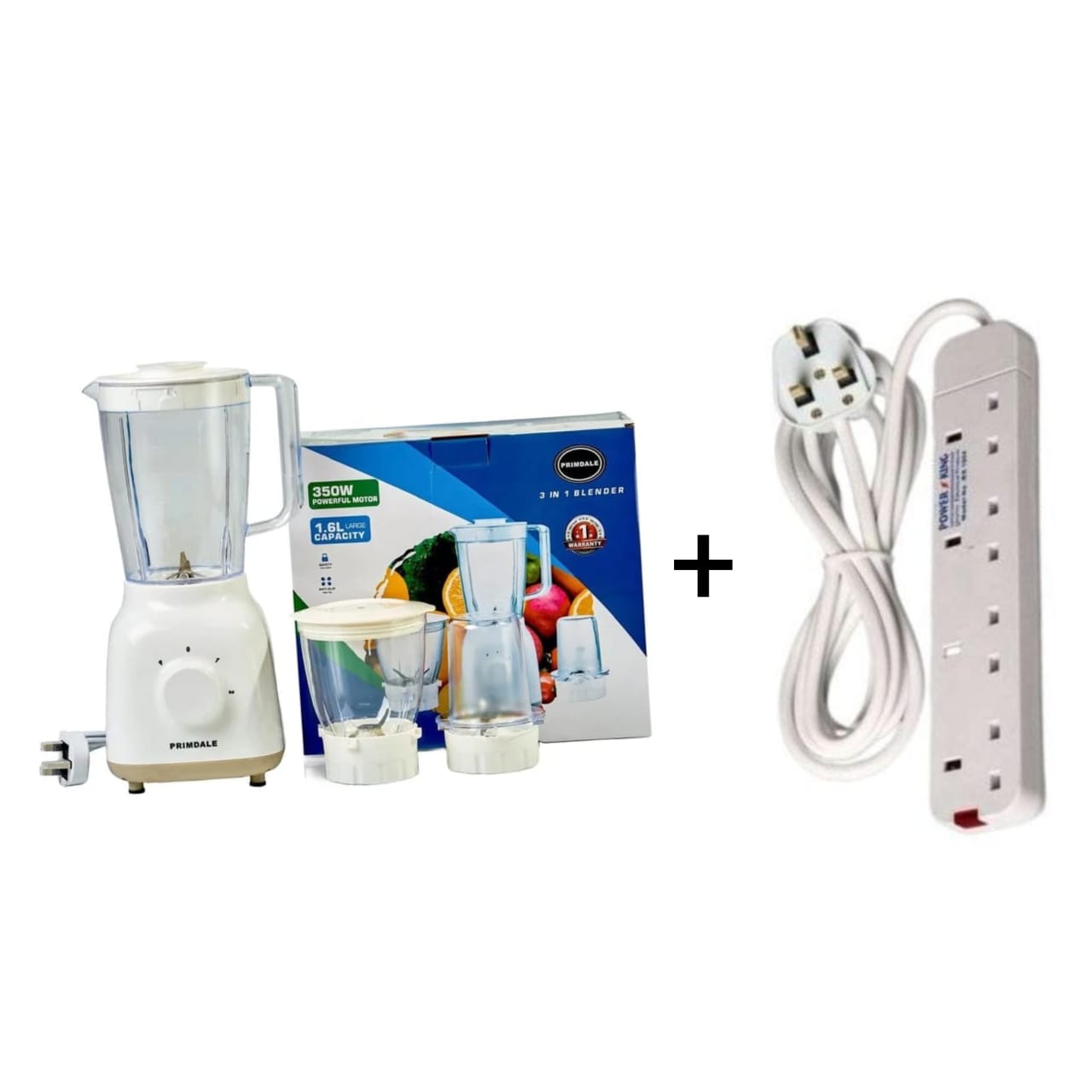 Make your kitchen tasks effortless with the Primdale 1.6L High-Speed Blender, now bundled with a powerful extension cable for ultimate convenience. Perfect for smoothies, juices, sauces, and more.