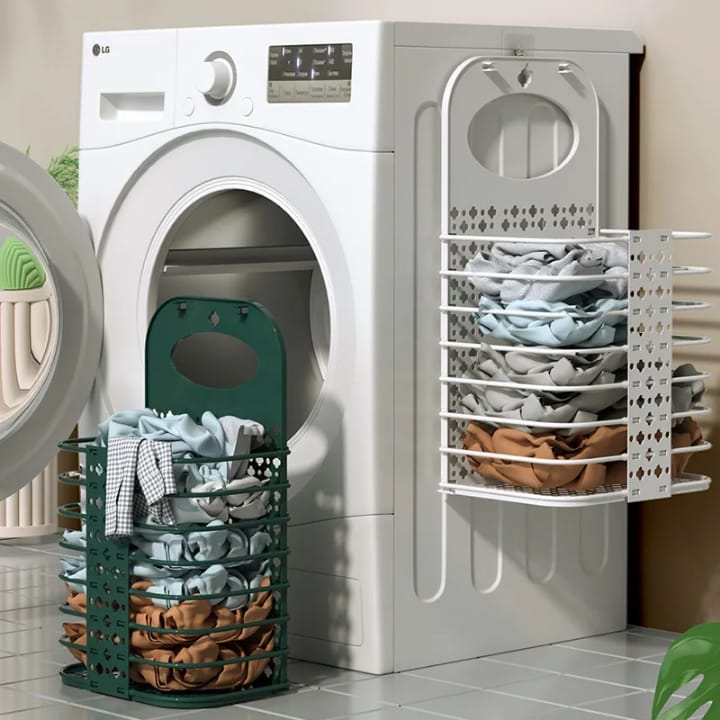 Transform laundry day from a chore into a stylish, space-saving experience with our Premium Foldable Wall-Hanging Laundry Baskets. Designed for modern homes, apartments, and cozy spaces, these baskets