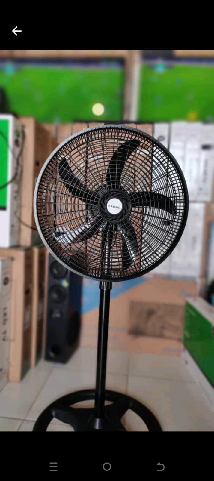 AILYONS Fan
Stay cool and comfortable with the AILYONS Fan, designed to deliver powerful airflow, quiet operation, and lasting durability. Whether for your home, office, or shop, this fan provides ref