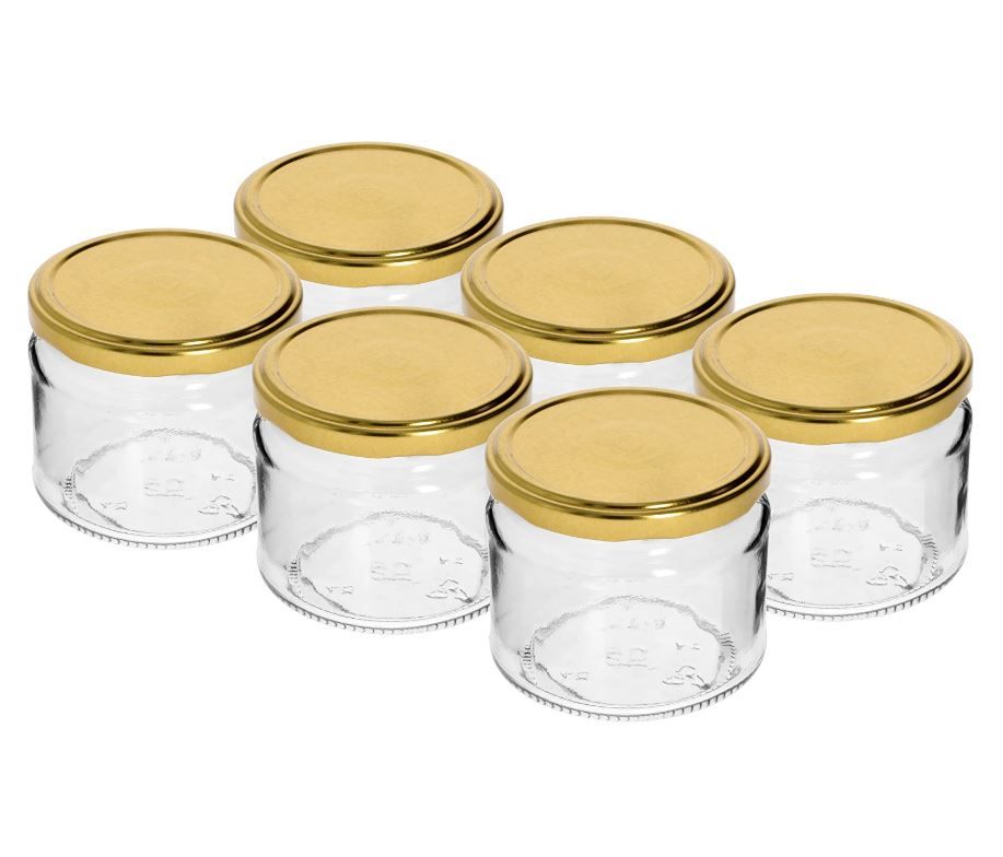 Multipurpose Food Honey Jam Spice Storage Glass Jars Containers - 330g/ml