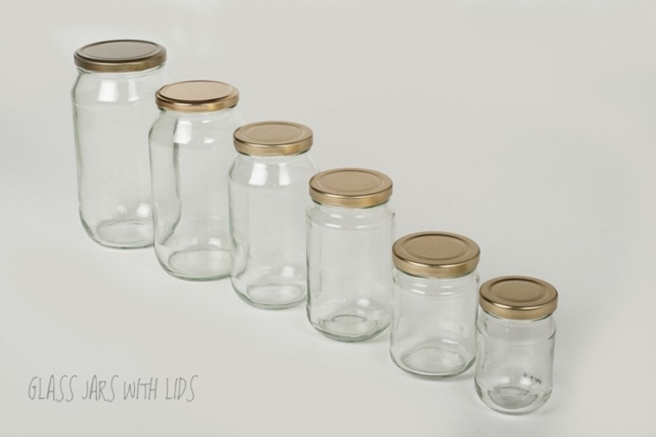 Multipurpose Food Honey Jam Spice Storage Glass Jars Containers - 330g/ml