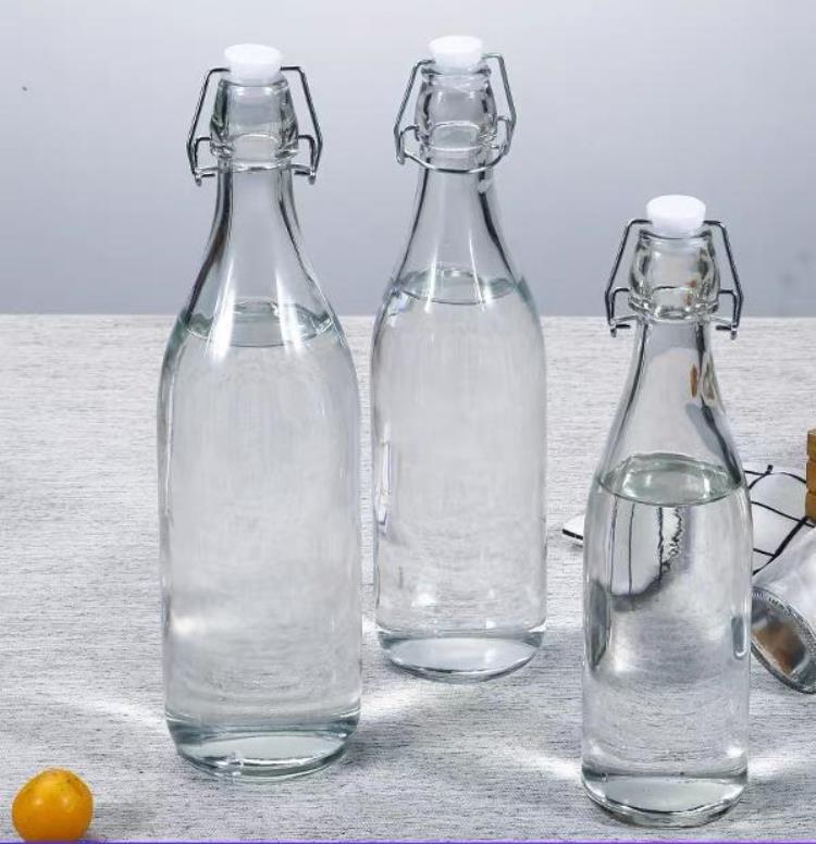 Air Tight Swing Top Clip Beverage Glass Bottles