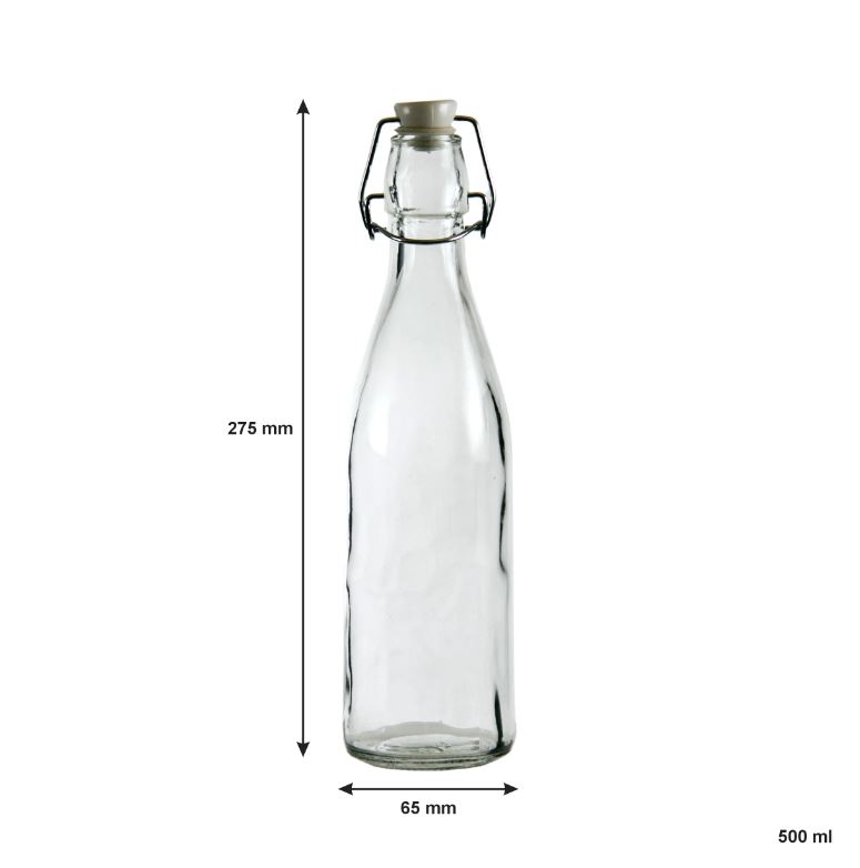 Air Tight Swing Top Clip Beverage Glass Bottles