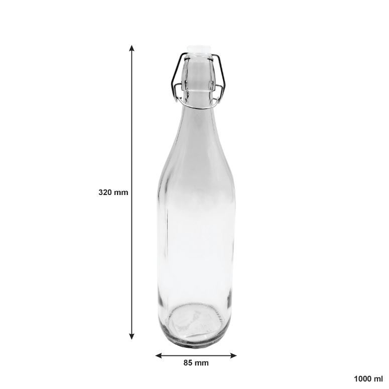 Air Tight Swing Top Clip Beverage Glass Bottles