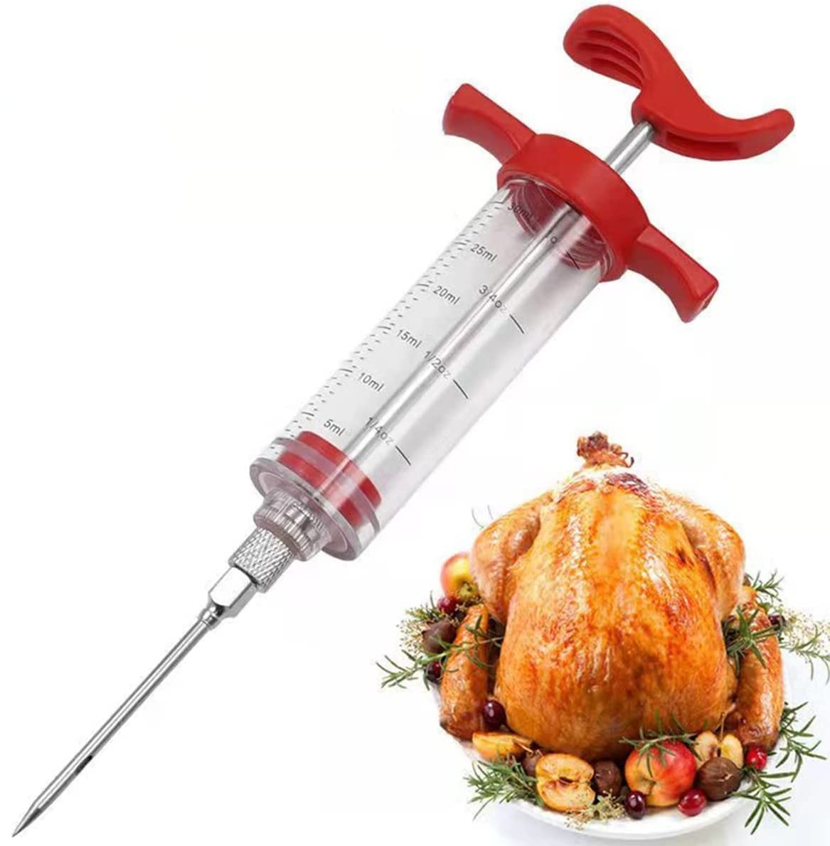 Kitchen BBQ Meat Barbecue Seasoning Marinade Injector Syringe