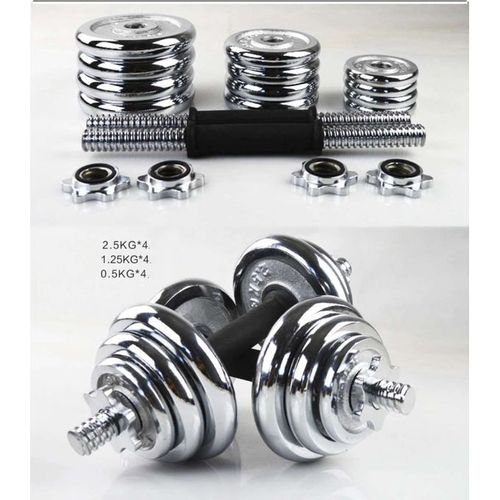 Ergonomic Dumbbell Barbell Kettlebell Adjustable Weight Set - 10kg