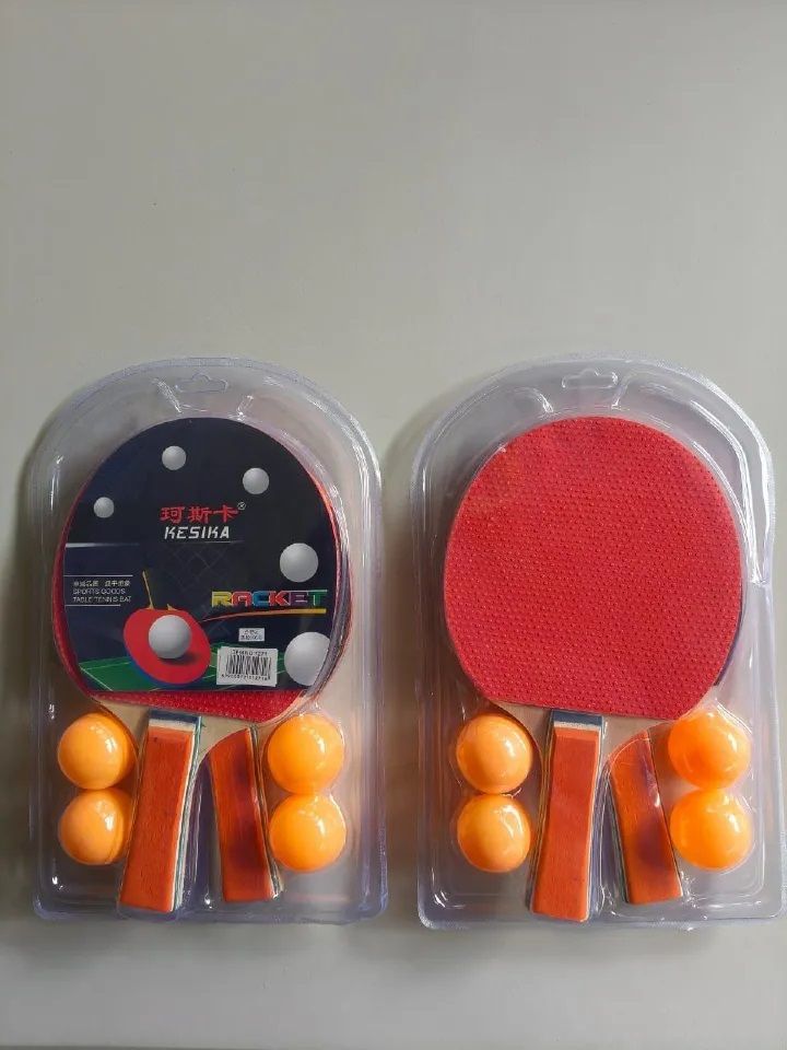 2pcs Table Tennis Racket 4pcs balls Racket and Case Set Offering Good Speed and More Spin Recommended