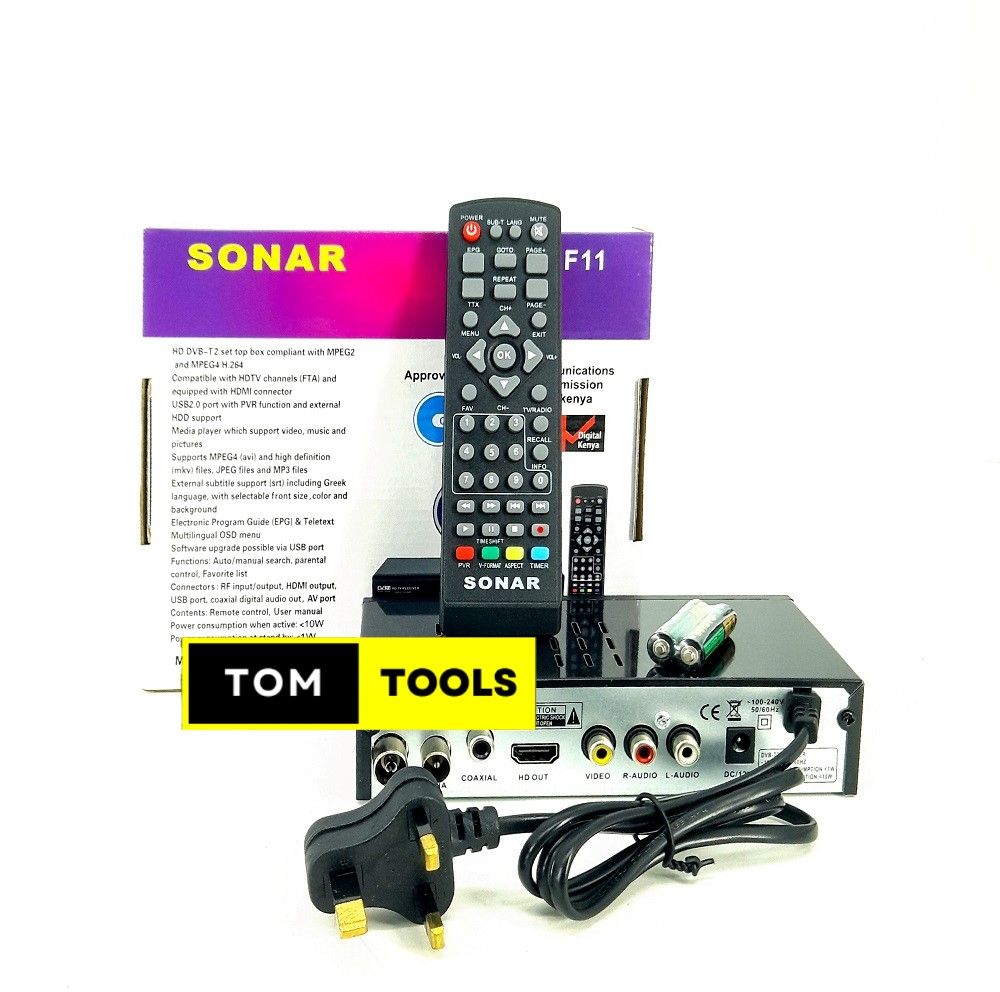 SONAR HDT2F11 Free to Air HD TV Receiver Decoder