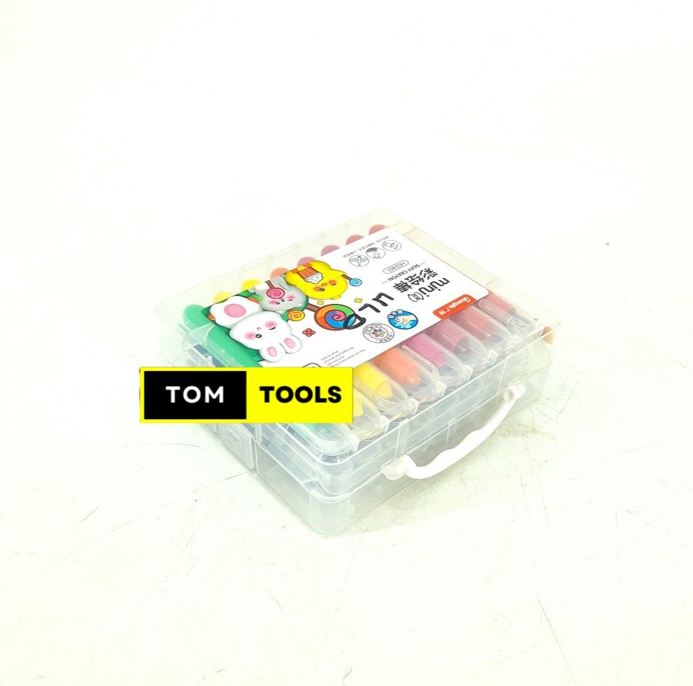 24 Colors Twistable Silky Soft Crayons in Lockable Container