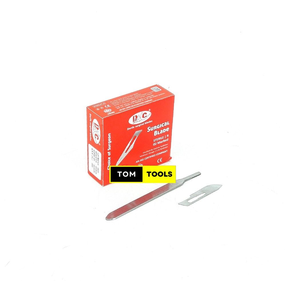 100PCS Sterile Surgical Blades and Stainless Steel Scalpel Handle