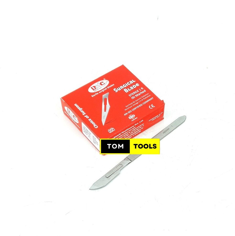 100PCS Sterile Surgical Blades and Stainless Steel Scalpel Handle