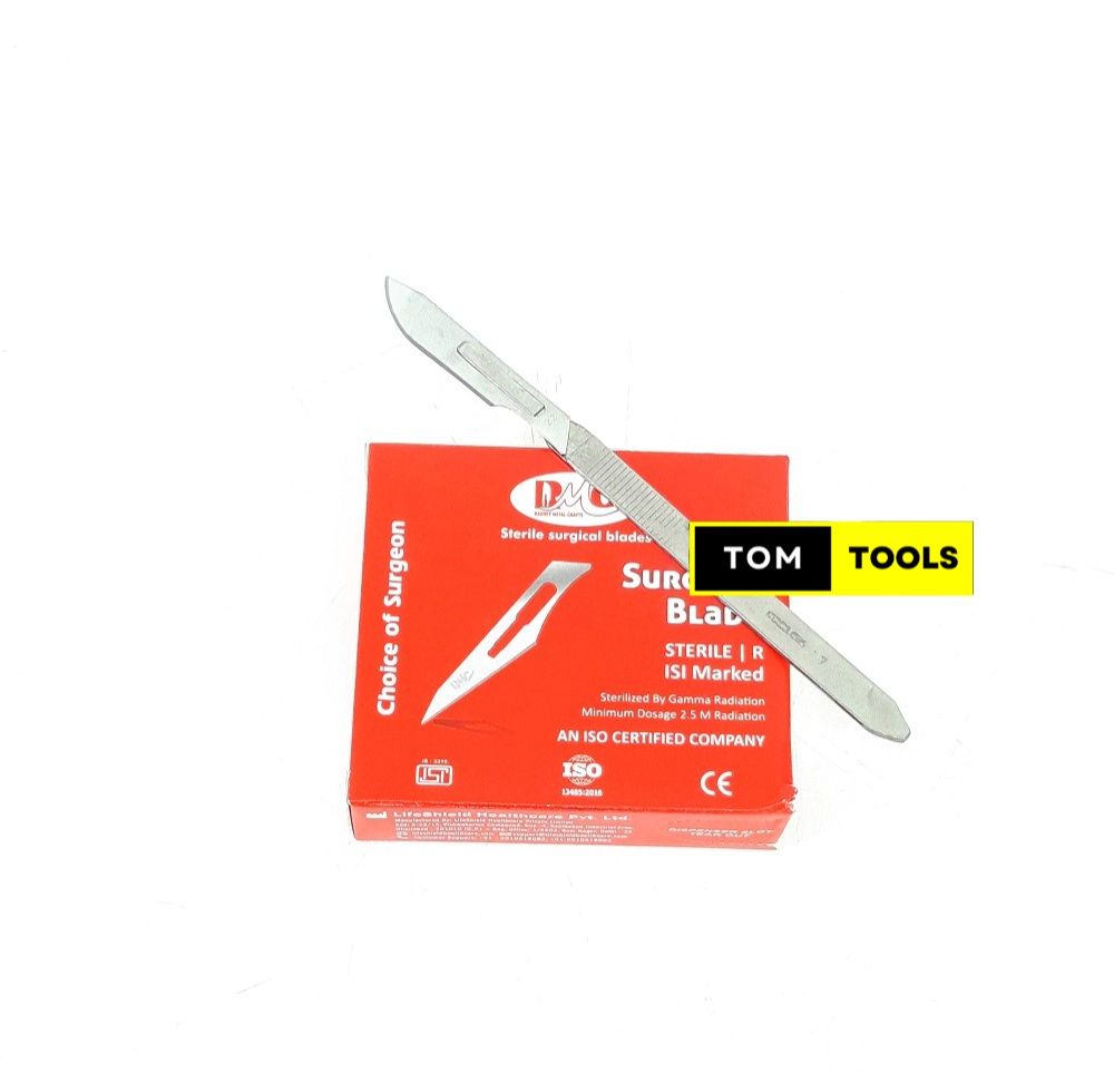 100PCS Sterile Surgical Blades and Stainless Steel Scalpel Handle
