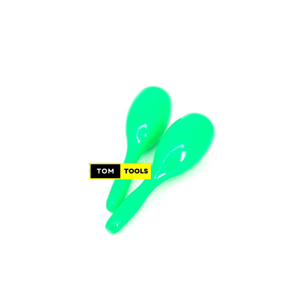 Green 20cm Full Size Plastic Maracas Percussion