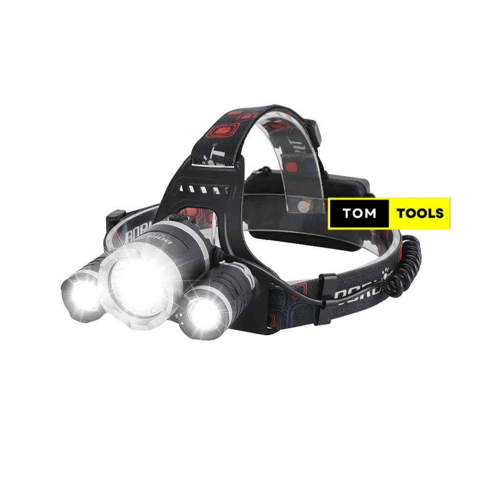 Rechargeable 3 LED Headlamp Head Torch