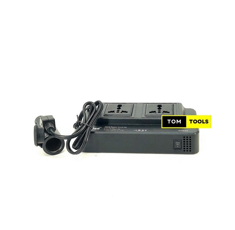 200W Car Power Inverter with 2 AC Outlets, 3 USB Quick Charge 3.0, LED Display
