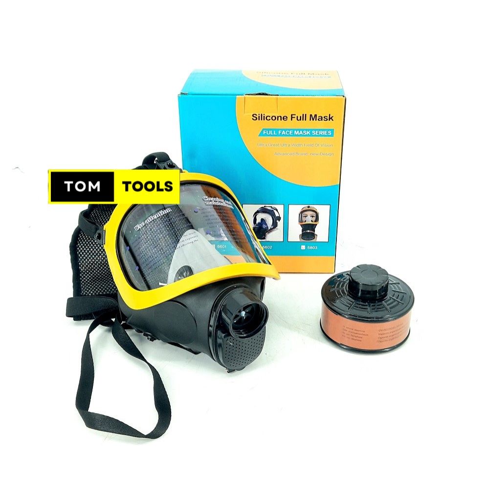 Silicone Anti Fog Full Face Respirator Mask with Activated Carbon Filter