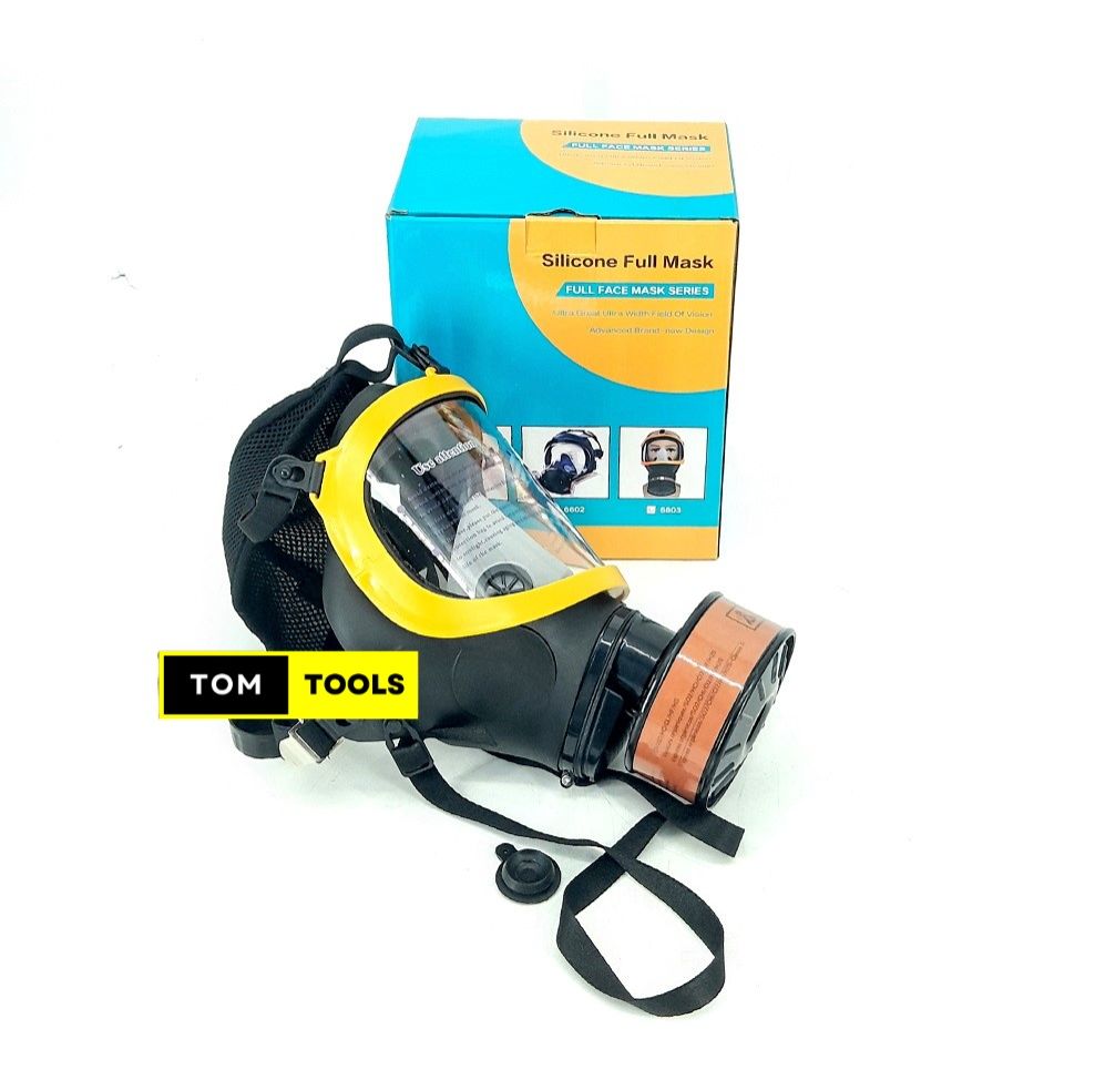 Silicone Anti Fog Full Face Respirator Mask with Activated Carbon Filter