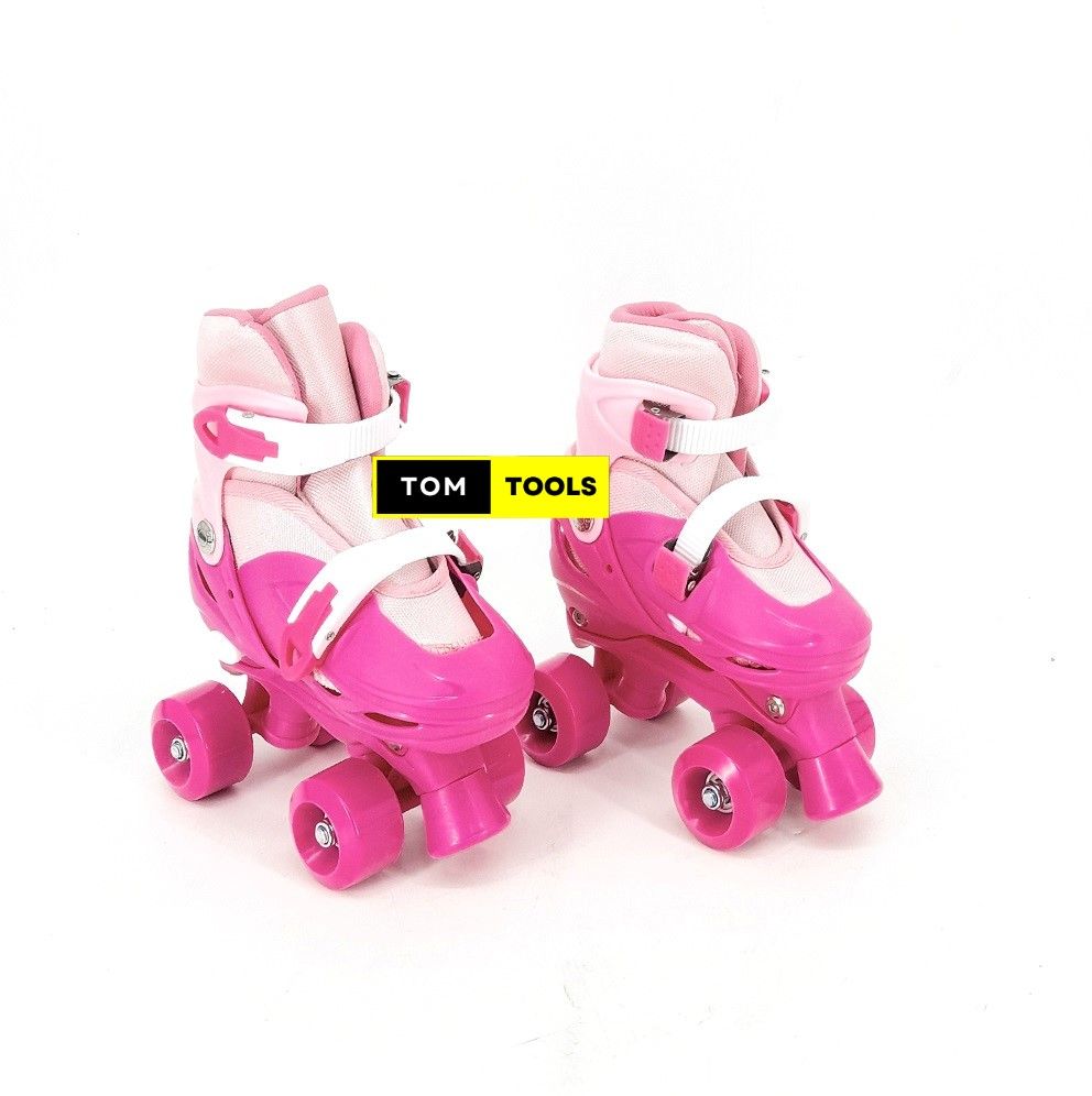 Size 28 - 34 Adjustable Kids Roller Skates Quad Skates