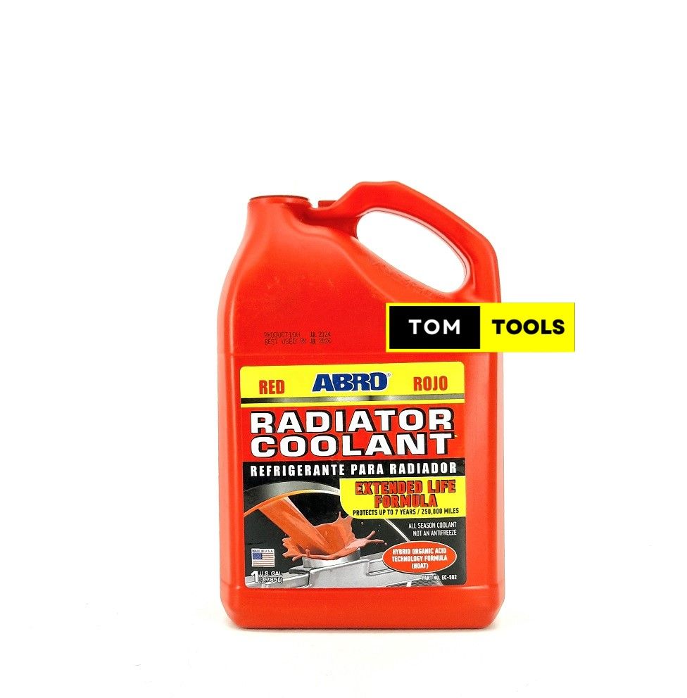 ABRO Red Radiator Coolant 1 Gallon 3.8L
