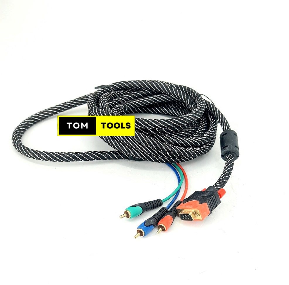 5m VGA to RCA Heavy Duty Armored Cable