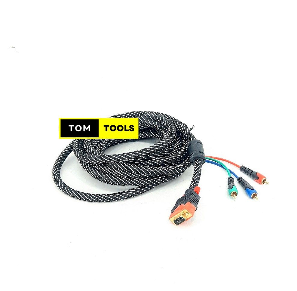 5m VGA to RCA Heavy Duty Armored Cable