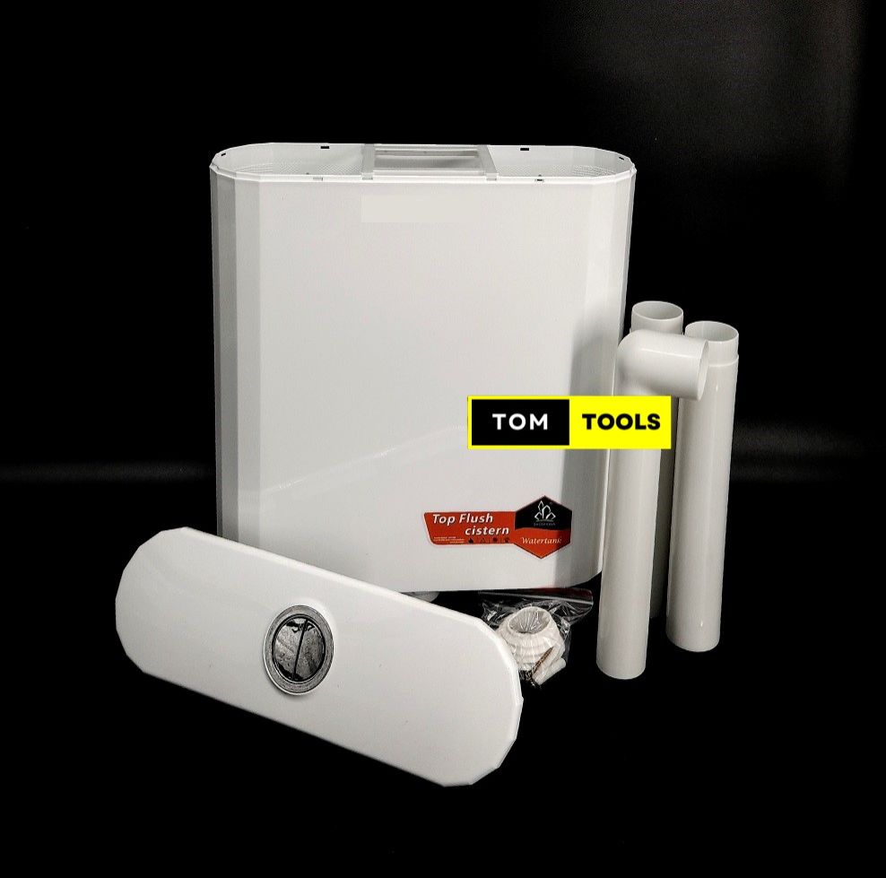 Top Push Button Dual Flush Toilet Plastic Cistern
