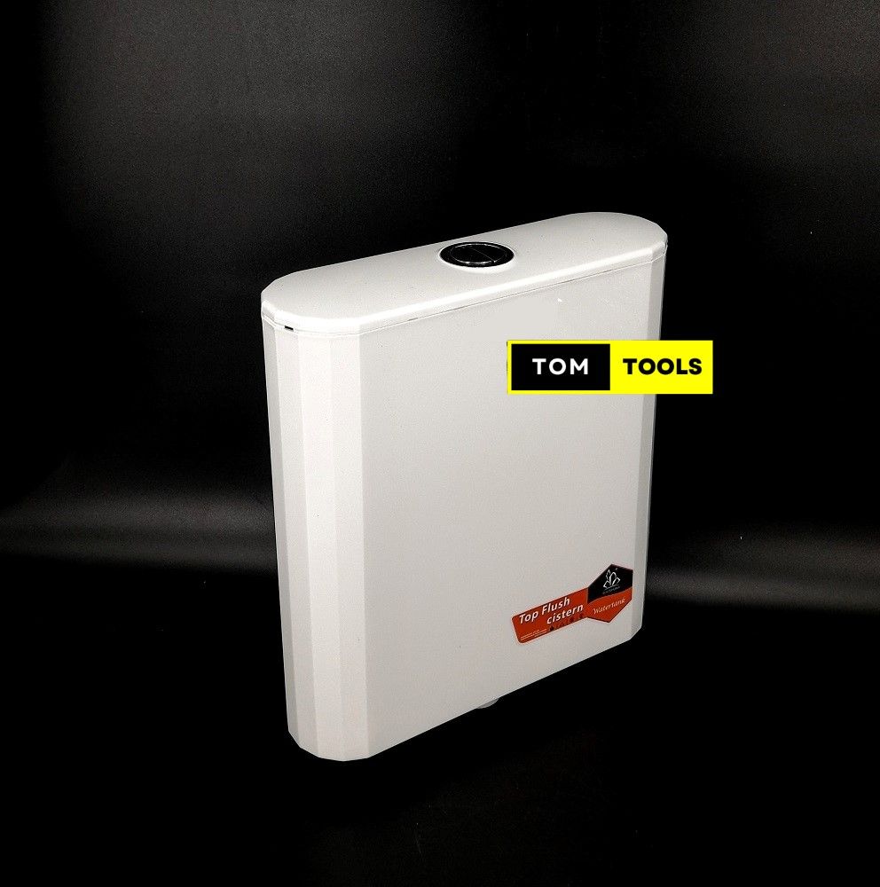 Top Push Button Dual Flush Toilet Plastic Cistern