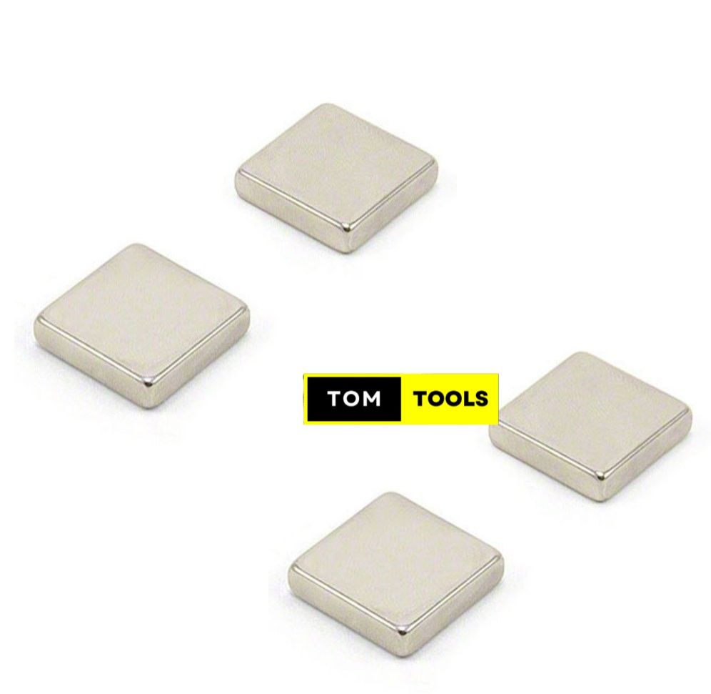 4PCS Neodymium 15mm x 15mm x 3mm Mini Square Magnets