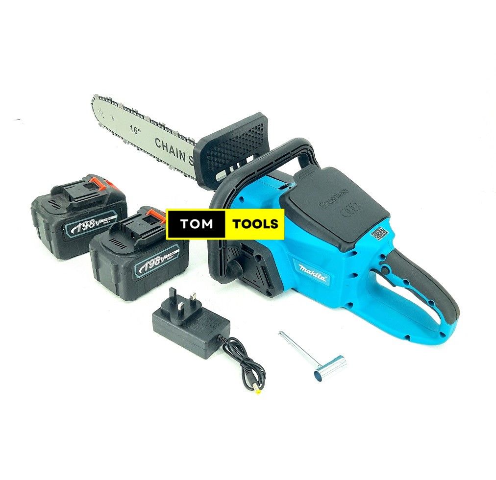 16 Inch 198V Brushless Rechargeable Cordless Chainsaw