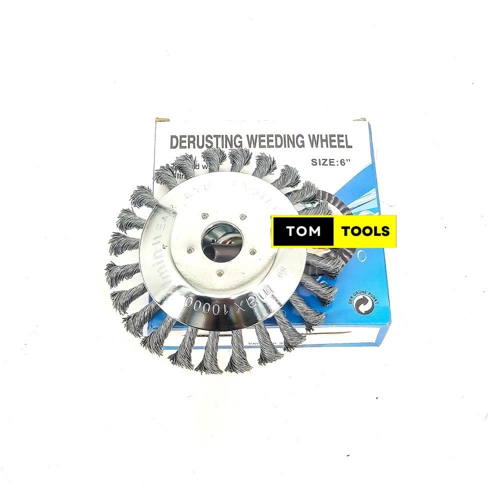 6 inch Twist Knot Wire Brush Cutter Derusting Weeding Wheel
